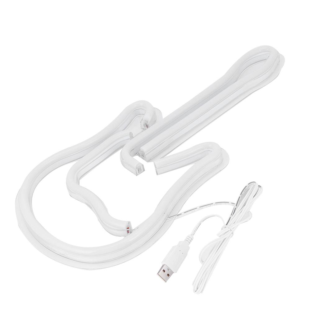 Neon Light USB GuitarShaped LED Lamp for Home Bar Hotel Beach Christmas Decoration