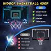 Indoor Mini Basketball Hoop for Kids, Basketball Hoops Over The Door with LED Lighting, Mini Hoop with Scoreboard & 3 Balls
