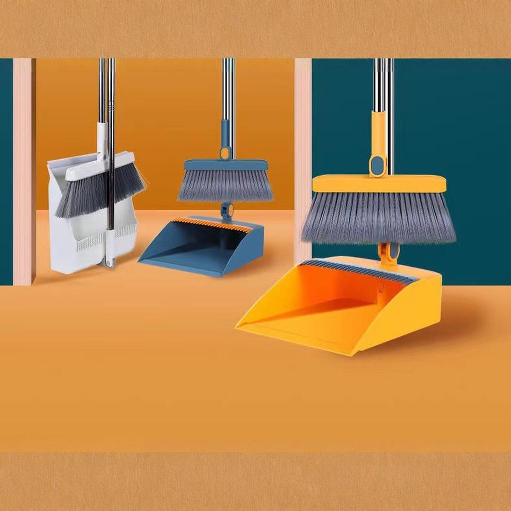 Home Cleaning Kit: Soft Bristle , Dustpan & Brush Combo - Non-Stick Hair, Ideal for Home