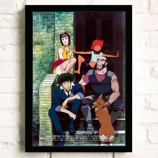 Японский боевик, научная фантастика, аниме, ковбойская комната, картина маслом, постер, ретро-искусство, украшение для дома, стены, картина