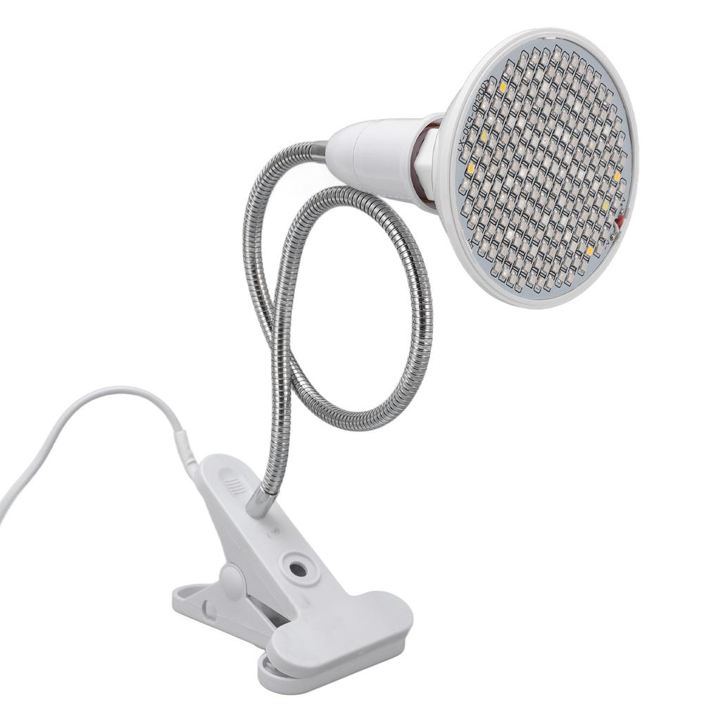 Grow Light LED Plant Light 8W Full Spectrum Desk Clip Gooseneck E27 Socket Growing Lamp for Indoor