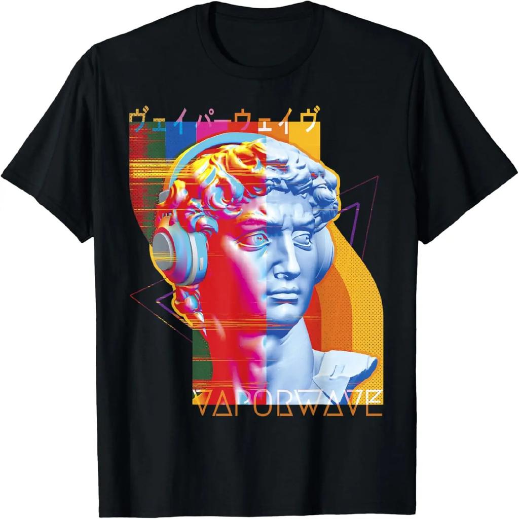 Vaporwave Synthwave Retrowave DJ Наушники Япония Графическая Футболка