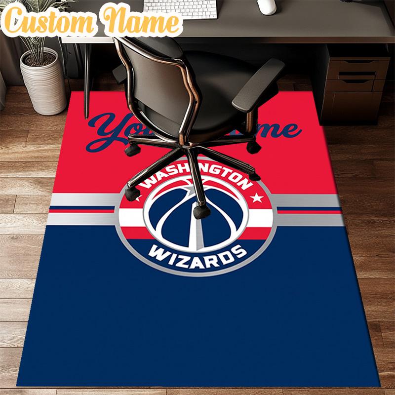 Custom Name Washington basketball Logo Rug Office Rug Chair Mat Non Slip Carpet Rugs for Bedrooms Dining Room Living Room Home Decor gifts
