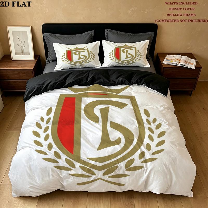 Standard De Lige Pattern Bedding uilt Set uilt Cover Pillowcase Home Decoration Birthday Gift (1 * duvet cover + 2 * pillowcase without core)