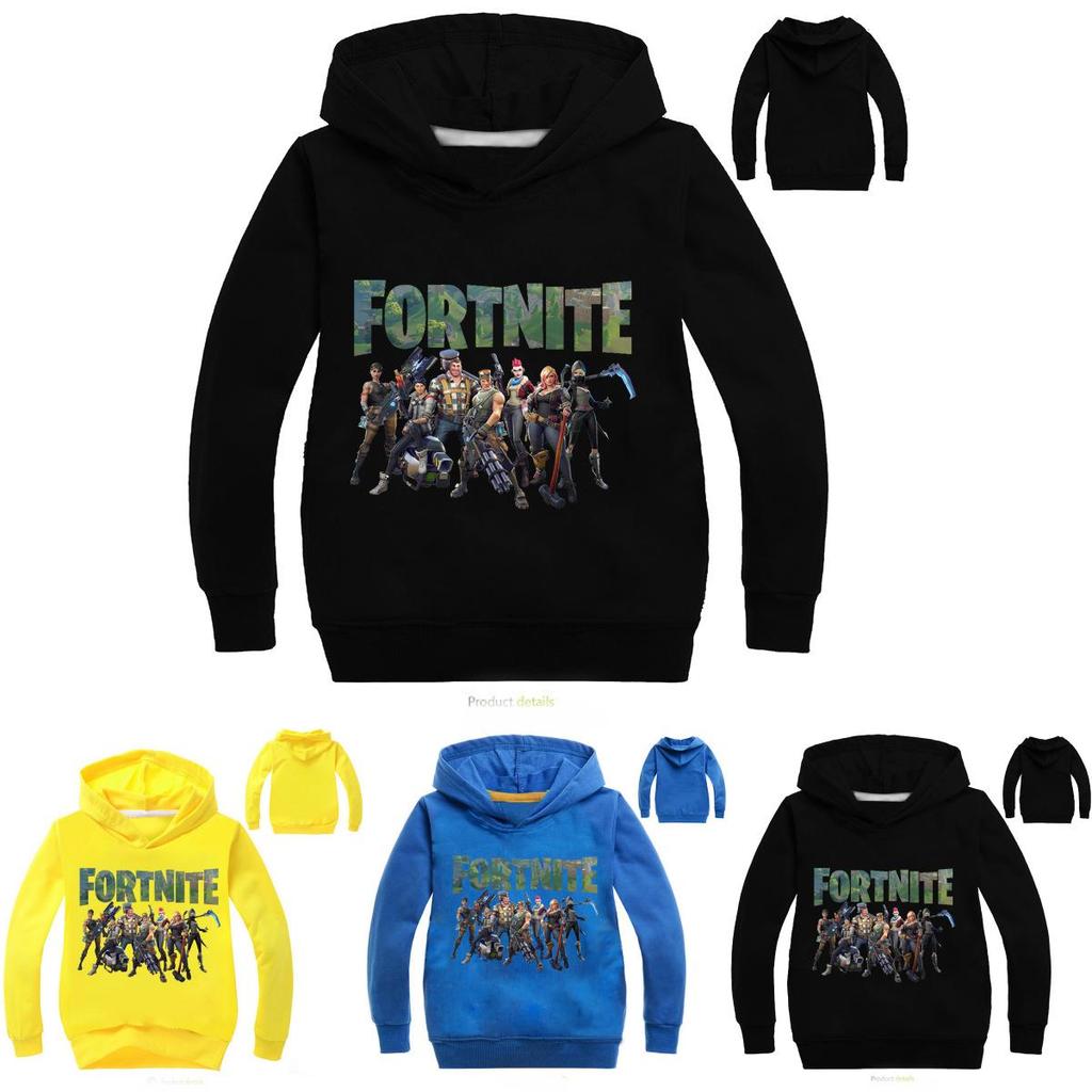 Детская толстовка Fortnite для мальчиков и девочек, свитшот, пуловер, комбинезон из удобной хлопковой смесовой ткани
