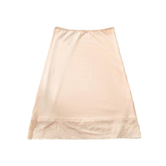 Юбка с высокой талией, однотонная мягкая дышащая ткань, утягивающая юбка с кружевом