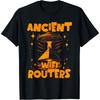 Ancient WiFi Routers Funny Aliens UFO Egyptian Pyramids T-Shirt(1)