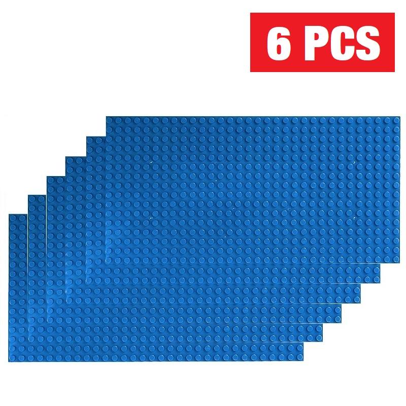 6 шт. Классическая Базовая Пластина 32x32 16x32 Точек Базовые Пластины Кирпичики DIY Сборка ABS Пластик Строительные Блоки Совместимые Фигурки Город