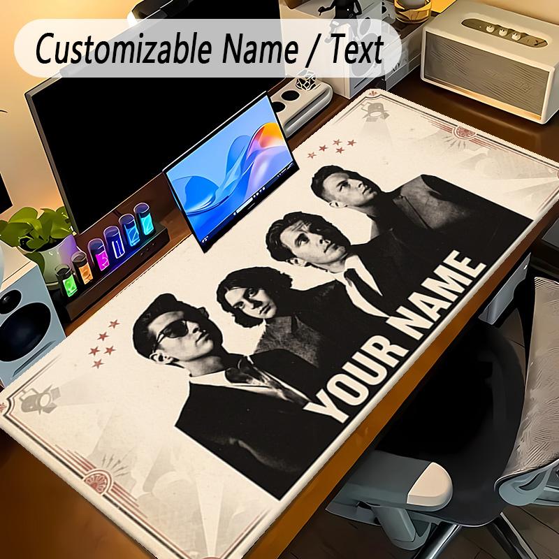 Large Mouse PadArctic Monkeys Custom Name Text Personalized Desk Mat Non Slip Gaming Pad