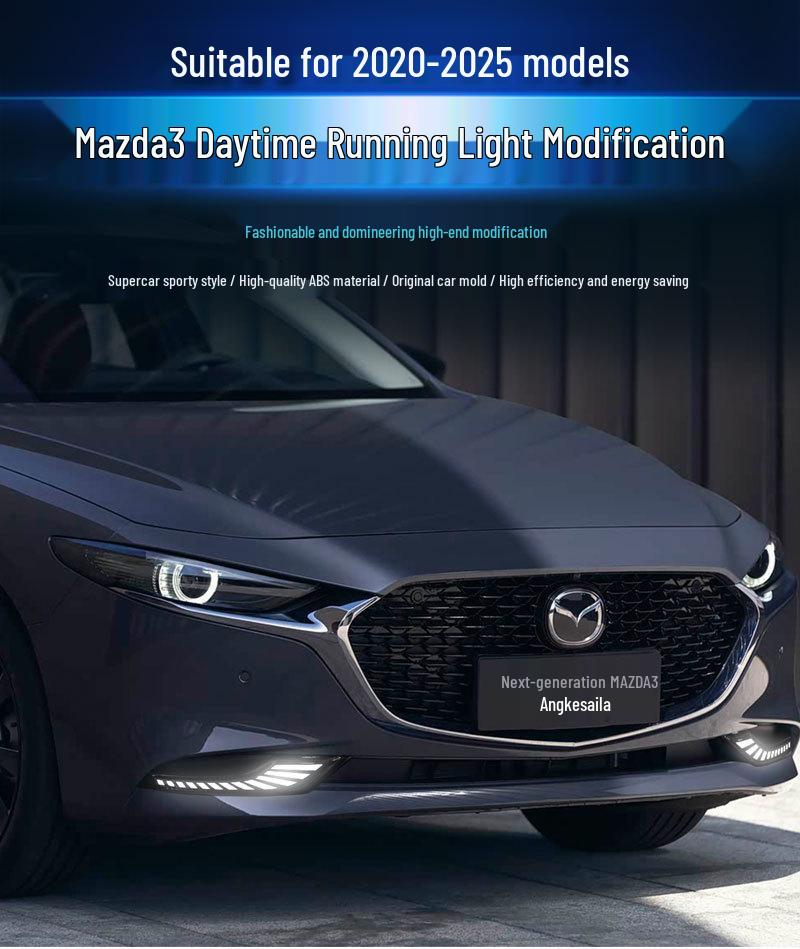Светодиодные противотуманные фары и дневные ходовые огни для Mazda 3 Axela 2020-2025