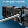 [HT-022 Обжимка модульных разъемов] Обжимает разъемы RJ45 8P8C, RJ12, RJ11 6P6C/4C/2C, RJ10 и RJ9 4P4C/2C, Зачистка, резка и тестирование Ethernet-кабелей с помощью кабеля