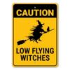 Low Flying Witch, Flying Witch, Flying Broom, Witch Lover, Witch, Halloween Gift, Spooky Decoration, Metal Sign
