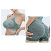 2 Pcs/Set Women Sports Suit Push-up Sleeveless Vest with Chest Pads Seamless Quick-drying High Waist Shorts Sportwear Yoga Fitness