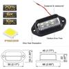 SEAMETAL Car 12V-24V Tail Rear 6LED Number License Plate Light Truck Lorry License Plate Lamp 1/2PC