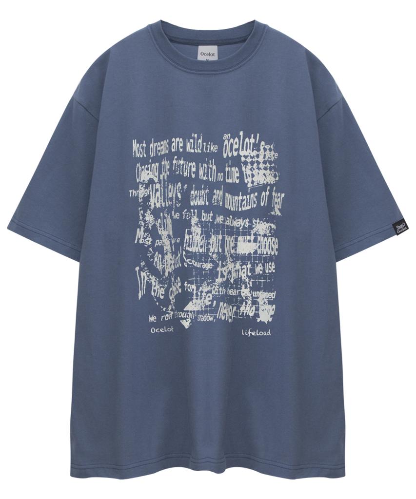 Футболка с коротким рукавом Osillos C22 Life Lettering