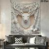 Sculpture Animals Wall Tapestry Aesthetic Wall Hanging Printed Fabric Blanket Decorative Tapestries for Bedroom Living Room Home Decor