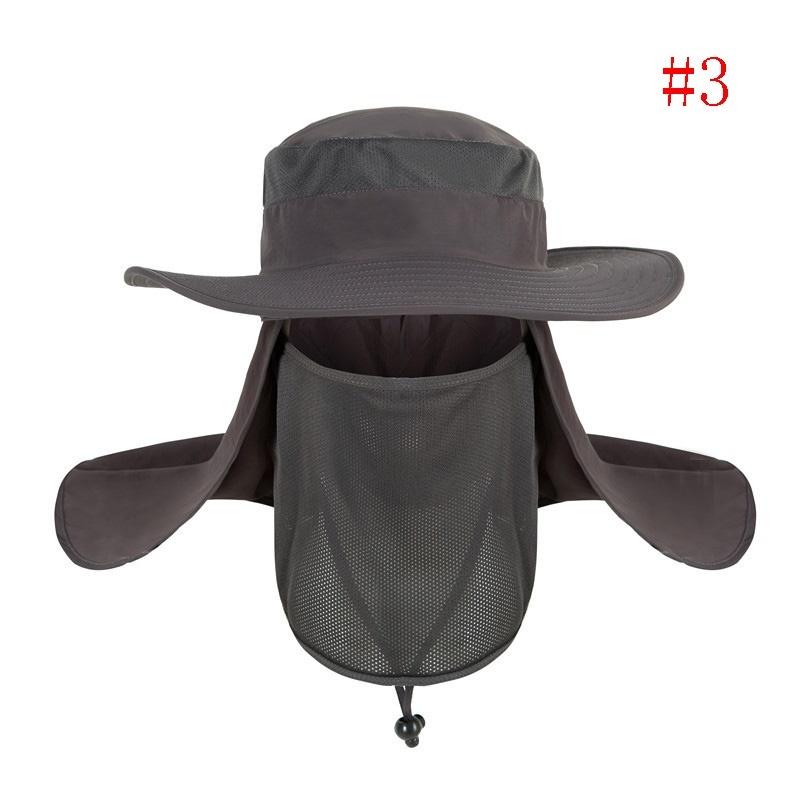 Unisex Outdoor Sport Fishing Hiking Hat UV Protection Face Neck Flap Sun Cap Waterproof and Quick-drying Fisherman Fishing Hats