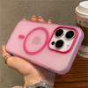 Matte Candy Magnetic Wireless Charge Transparent Case For iPhone 16 15 Pro Max 14 Plus 13 12 For Magsafe Shockproof Hard Cover