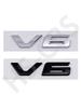 V6 Engine Displacement Logo Emblem ABS Car Sticker Badge for Toyota Alphard Rear Trunk Tailgate Stickers Car Styling Accessories
