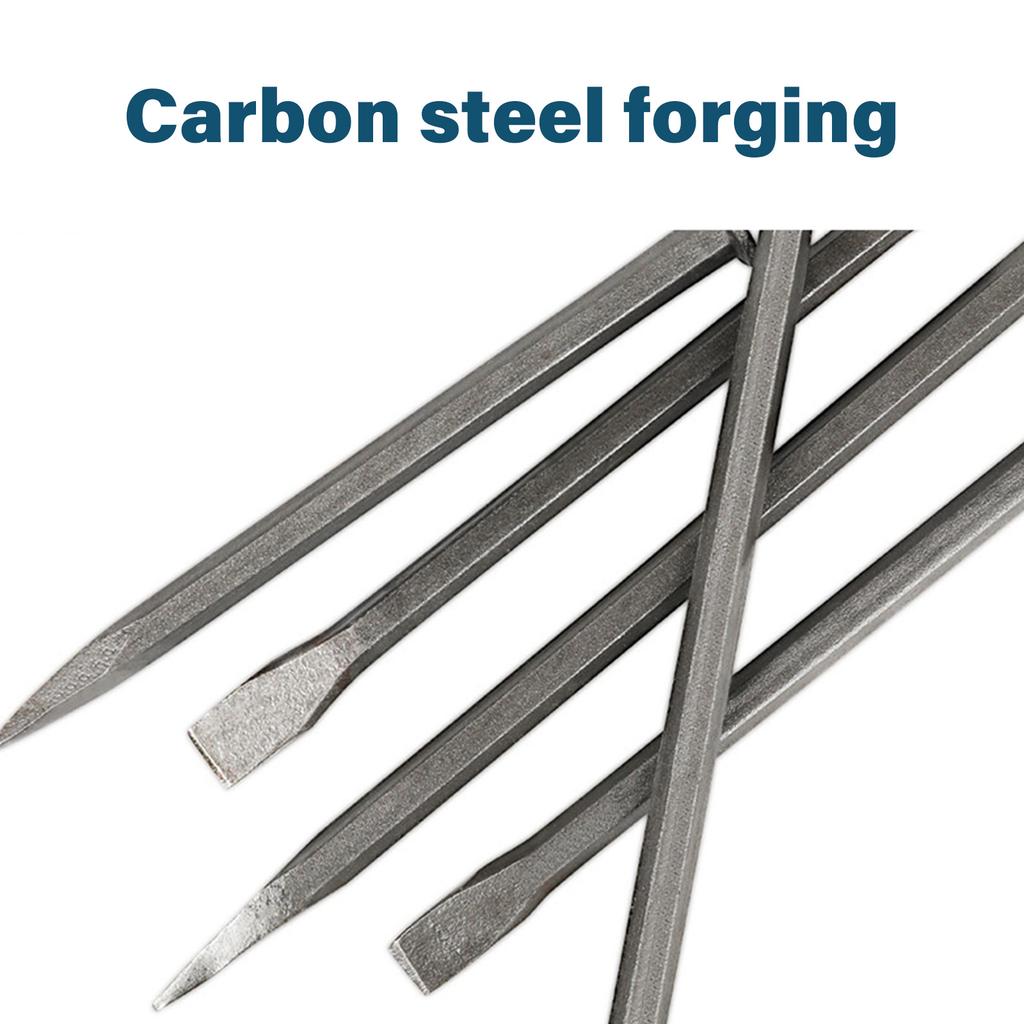 High Carbon Steel Stone Carving Chisel Dual Tip Design For Masonry Sculpting And Stoneworking With Ergonomic Handle