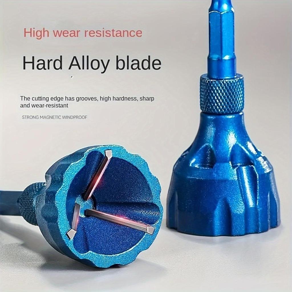 Нож для снятия заусенцев с винтов, цилиндрический нож для снятия фаски, инструмент для ремонта винтов, обрезки резьбы и ремонта угловых болтов