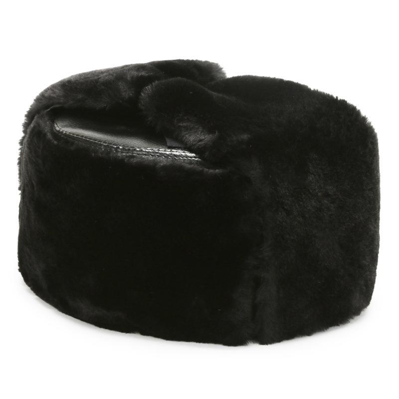 Elderly Winter Lei Feng Hat: Thick Cotton Military Style Ski Hat with Ear Protection for Men and Women.