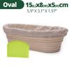 Banneton Bread Proofing Basket, Sourdough Brotform Natural Rattan Basket for Bread Baking - Includes Cloth Liner & Dough Scraper