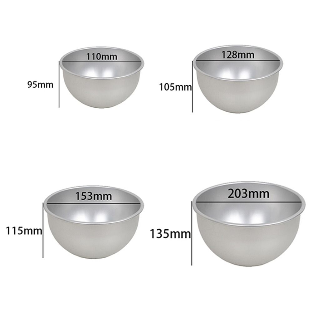 Aluminum Zinc Zinc Alloy Half Round Ball Cake Mold Semicircle Doll Dress Cake Mold Pudding
