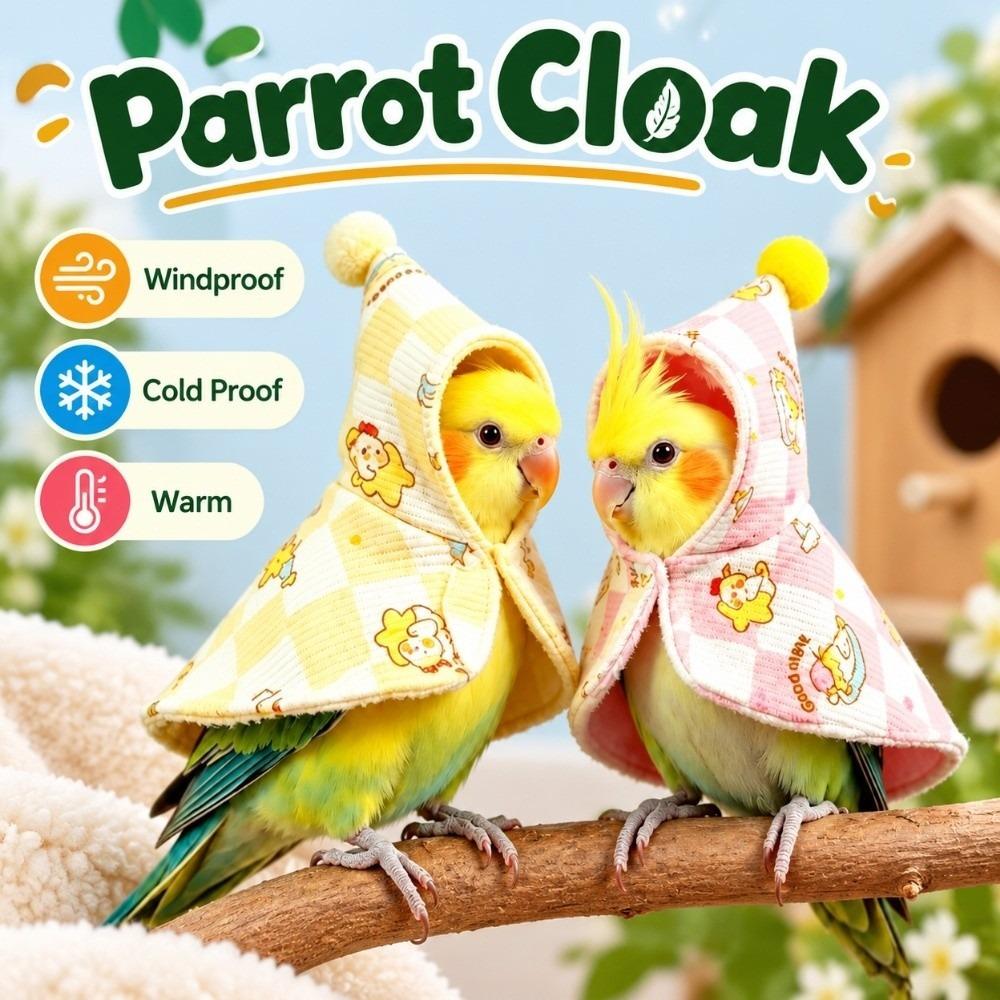 Cold Proof Parrot Cloak Windproof Bird Winter Jacket Cute Bird Cape Going Out