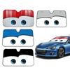 Cool Your Car Instantly Funny Eyes Windshield Shade Sunshade Blocks UV Rays and Folds for Easy Storage Accessories Amabilis New