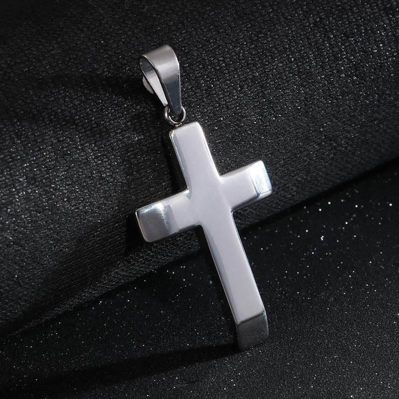 Kalen New Link Chain Homme Cross Choker Stainless Steel 36*25mm Pendant Necklaces For Men Party Jewelry Collares Kolye