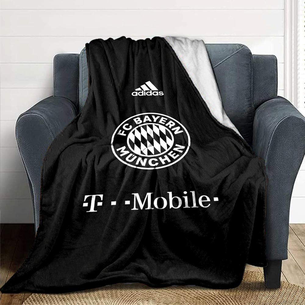 Fc Bayern Munich Team Blankets Flannel Printed Breathable Warm Throw Blanket for Home Office Bedspreads 0708a127
