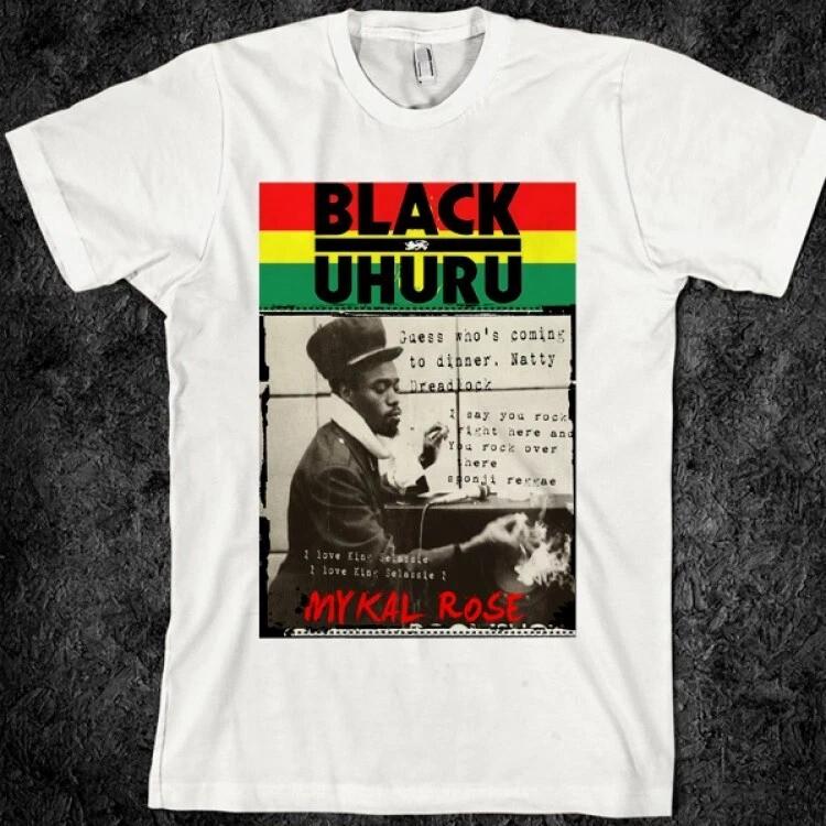 Коллекция Black Uhuru Подарок для фанатов до 5XL Белый Ремейк BL1405 Унисекс Футболка