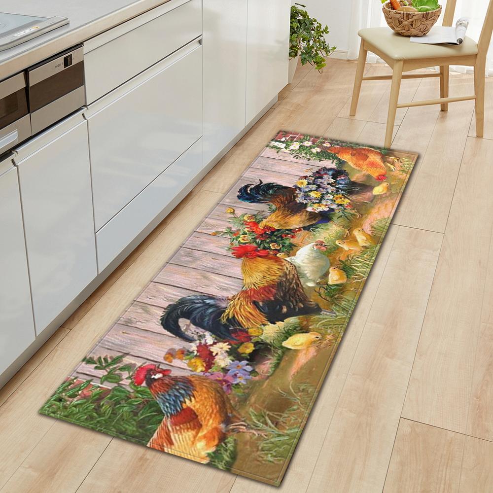 Коврик для пола на кухне, коврик для входа в ванную комнату, декор гостиной, длинный ковер для спальни, коридора, балконной двери, нескользящий коврик для ног