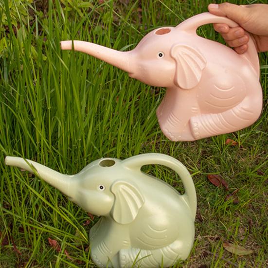 Лейка-слон 2 л лейка с длинным носиком милая лейка в виде животного с ручкой для комнатных растений, уличных горшечных растений, домашнего садоводства