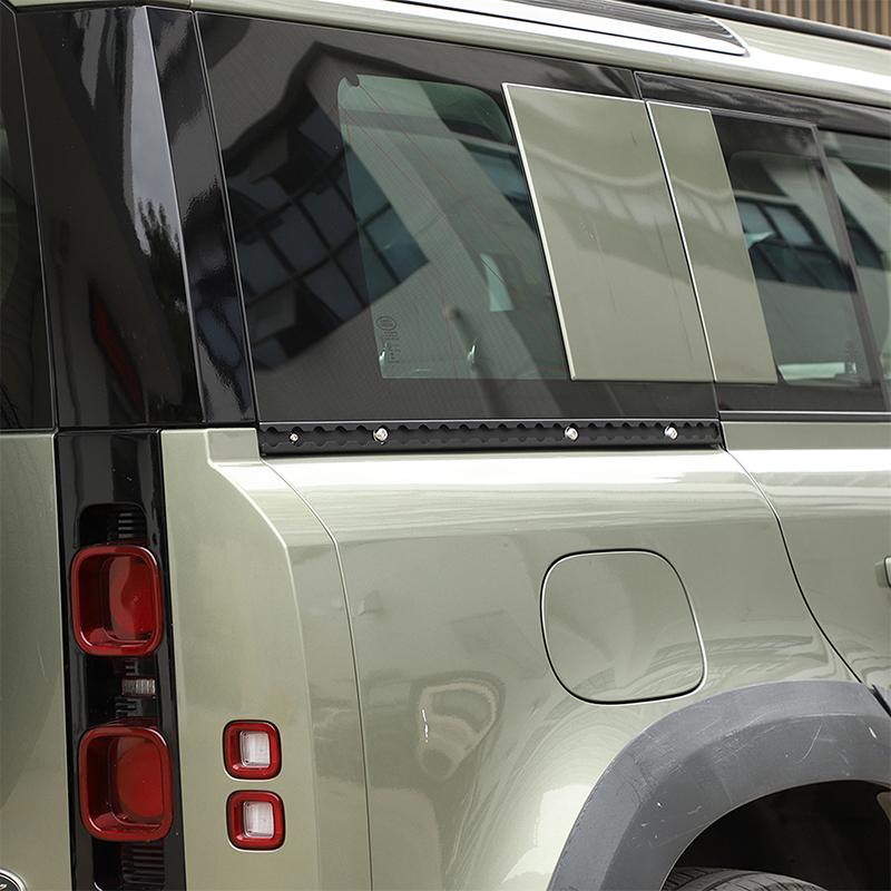 For Land Rover Defender 110 2020-2025 Car Rear Window Lower Expansion Slot Kit Aluminum Alloy Exterior Modification Accessories