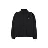 Solid Color Logo Swoosh Long Sleeve Stand Collar Jacket Men Jackets Black DQ5201-010