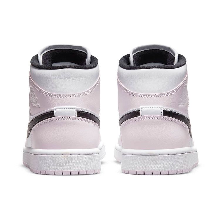 Женские кроссовки Air Jordan 1 Mid Barely Rose Розовый Белый Черный BQ6472-500