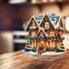 A Charming Two-dimensional Gingerbread House Christmas Table Ornament: a Multi-purpose Holiday Decoration with a Base