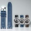 21 мм Для Swatch серии YRS Ремешок из коровьей кожи YRS403 412 402G с изогнутым концом Ремешки для часов цепочка для часов Мужской ремешок для часов Браслет с инструментами