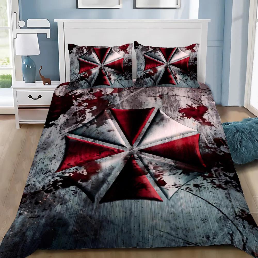 3D Печать Мягкое Пододеяльник Наволочка Resident Evil Комплект Постельного Белья Взрослые Люди Мальчик Девочка Украшение Спальни Детский Подарок Односпальный Двуспальный Большой