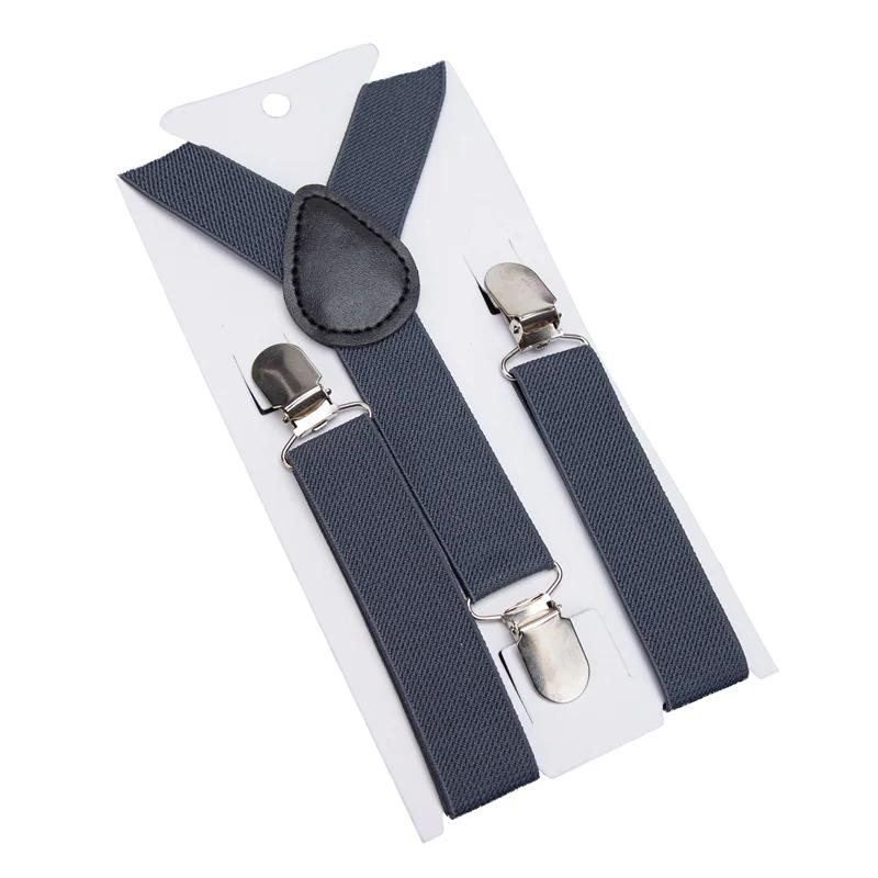 Эластичные детские подтяжки черного цвета, модные детские подтяжки для мальчиков и девочек, регулируемые подтяжки, детские свадебные галстуки, аксессуары