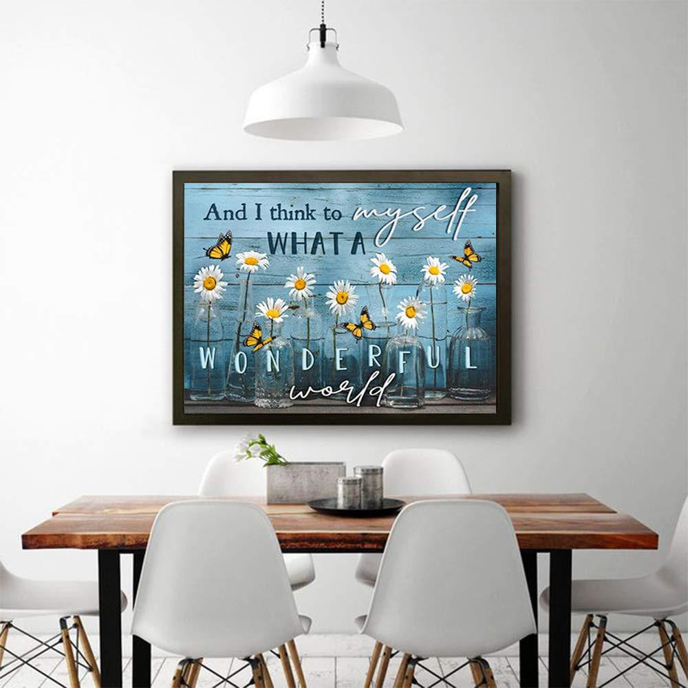 5D Diy Diamond Painting Dandelion Field Cross Stitch Set Full Diamond Embroidery Mosaic Art Picture of Rhinestones Decor Gift