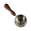 304 Нержавеющая сталь Сковорода для заливки масла Деревянная ручка Чашка для вытяжки Подогреватель масла Соусница Ресторан