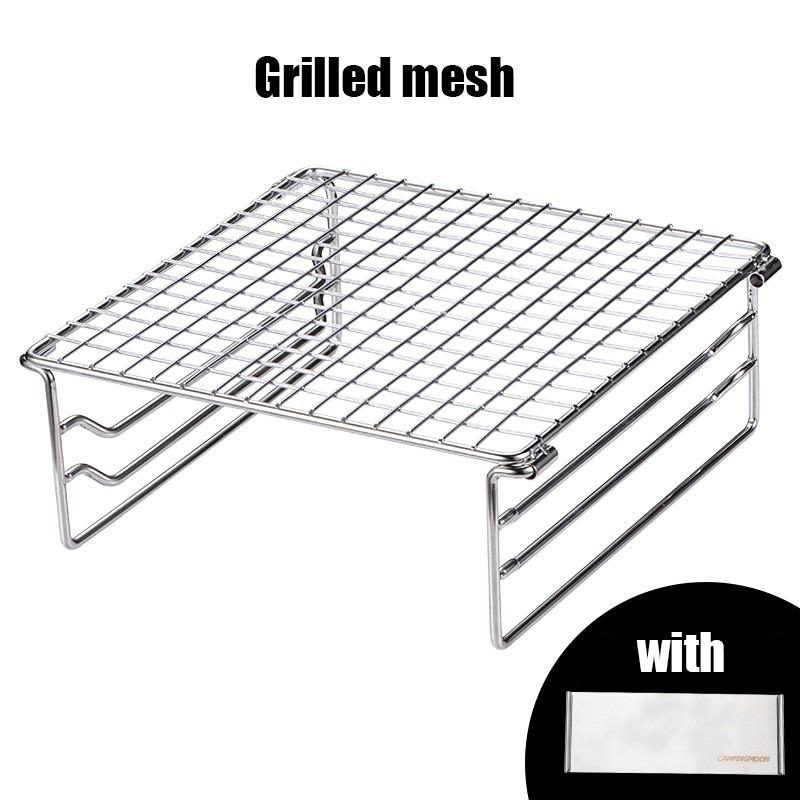 Мини-сетка для гриля из нержавеющей стали, сетка для гриля на открытом воздухе, яма для костра для барбекю