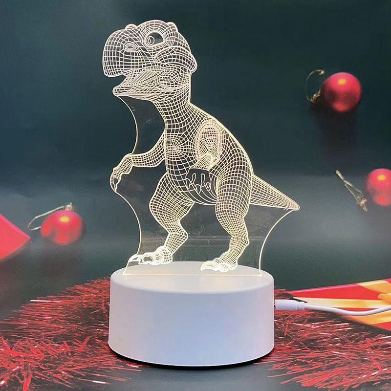3D Акриловый Ночник в форме Сердца и Медведя - USB Прикроватная Лампа