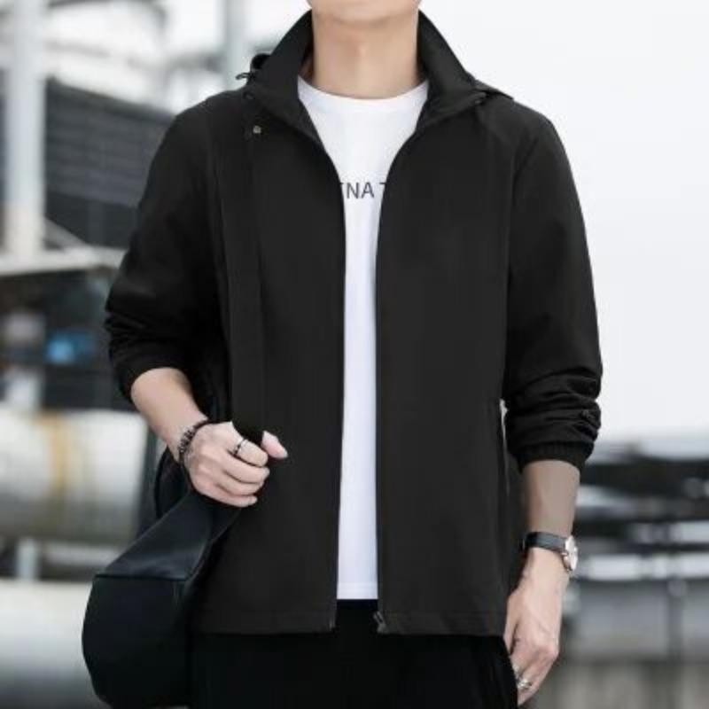 Пальто-тренчкот Soft Shell для активного отдыха, мужская тонкая куртка большого размера на весну и осень, куртка с капюшоном, ветрозащитная спортивная куртка