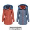 Autumn Winter Women's Parka Coats Female Double Sided Warm Cotton Jacket Detachable Cap Zipper Thick Cotton Fur Collar Jacket