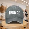 Unisexs Adjustable Baseball Cap with FRANCE Lettering  Casual Unisex Hat for Spring Autumn Travel Beach  Multiple Colors