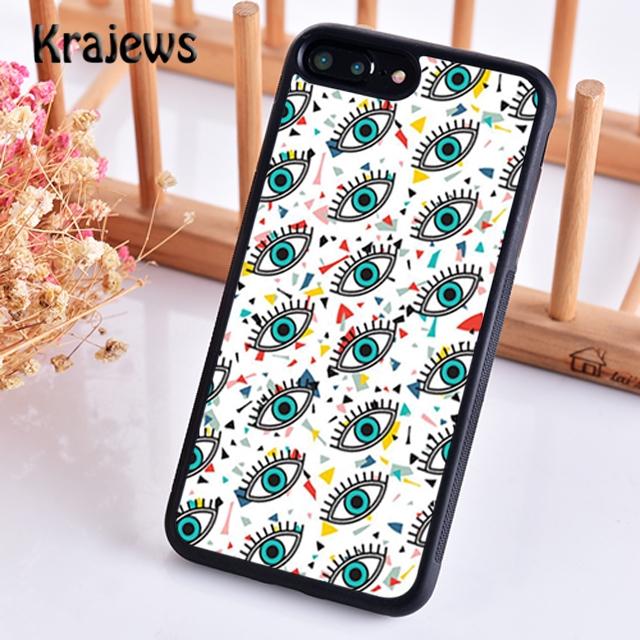 Мягкий чехол Krajews EVIL EYE Collage для iPhone 14 5 6s 7 8 plus X XR XS 11 12 13 pro max Samsung Galaxy S21 S22ultra